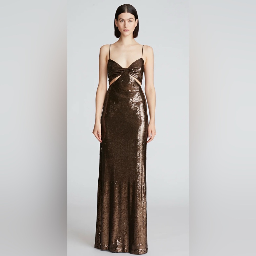 Halston Chloe Sequin Gown - Picture 2 of 14